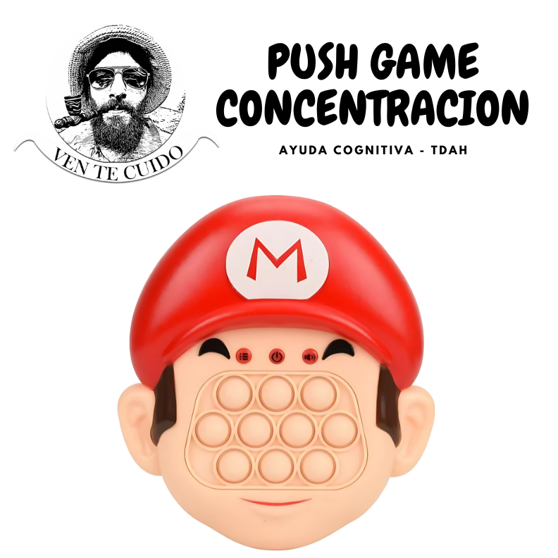 PUSH GAME MARIO - JUGUETE POP IT ON /OFF PARA NIÑOS JOVENES Y ADULTOS