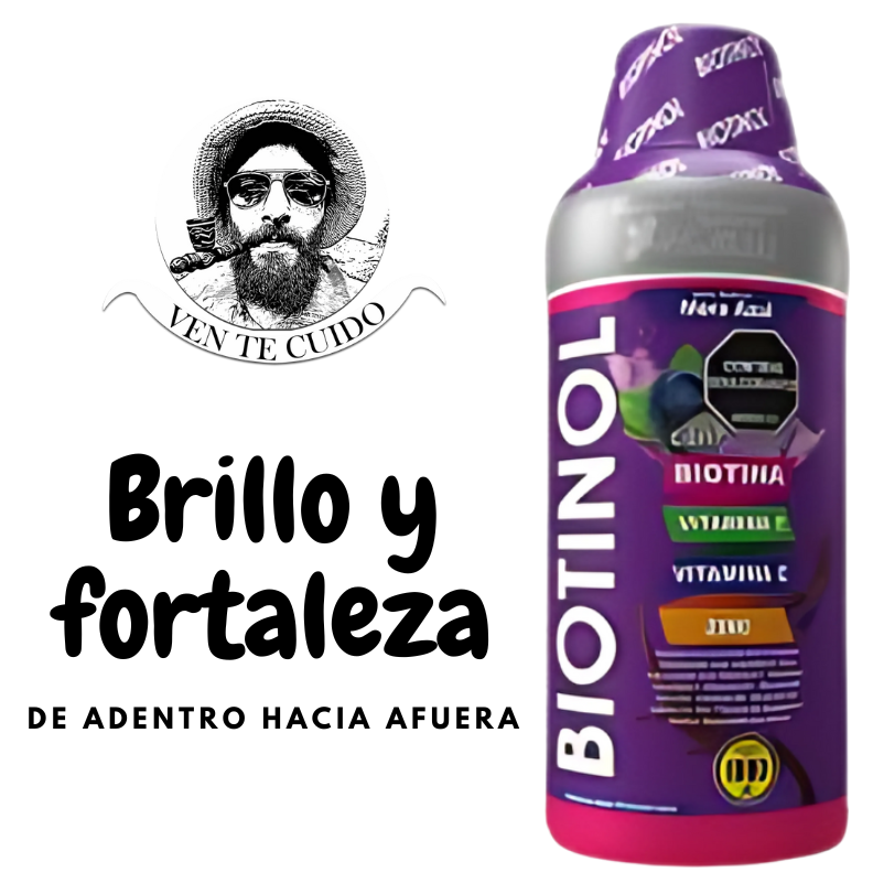 BIOTINOL CABELLO, PIEL Y UÑAS CON BIOTINA VITAMINA E VITAMINA C Y ZINC
