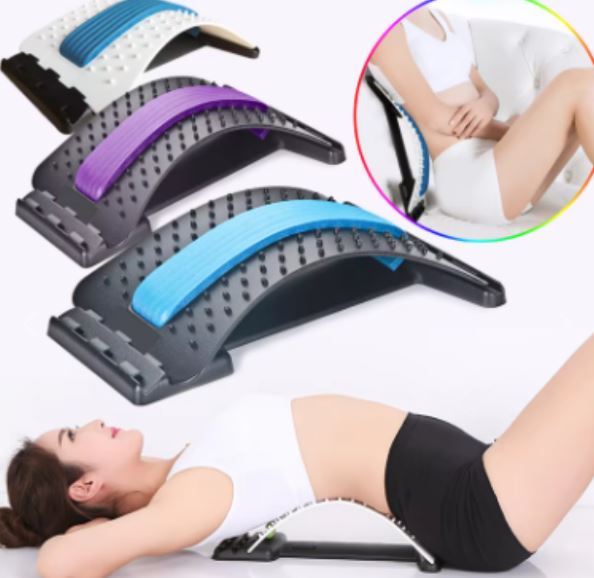 SOPORTE LUMBAR PARA ESPALDA Y CUELLO FLEXIBILIDAD Y DESCOMPRESION