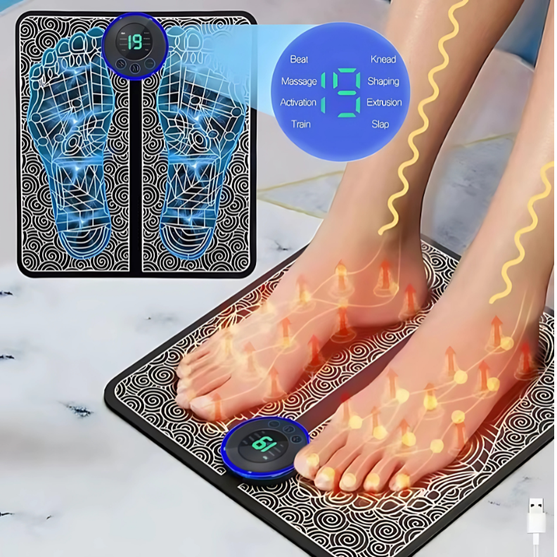 BENEFICIOS DEL TAPETE MASAJEADOR DE PIES ELECTRICO INTELIGENTE DE 6 MODOS