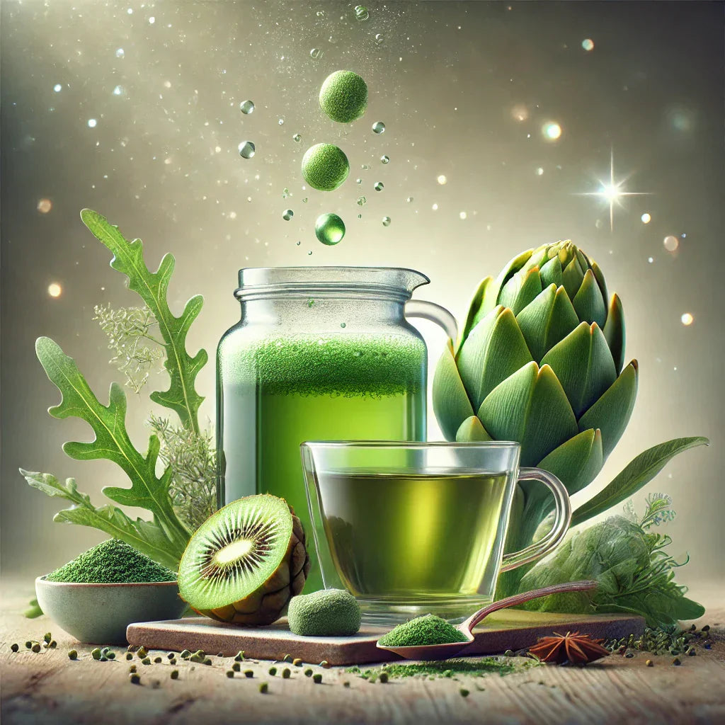 Los beneficios del te verde la alcachofa y la espirulina 100% NATURAL
