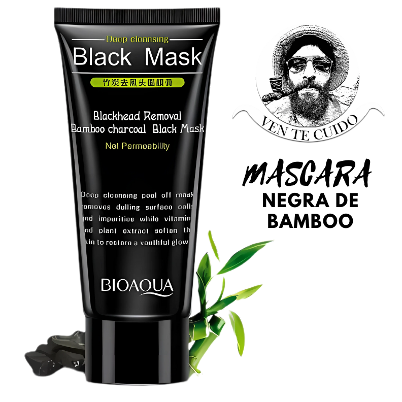 MASCARILLA NEGRA DE BAMBOO PARA PUNTOS NEGROS 100% NATURAL