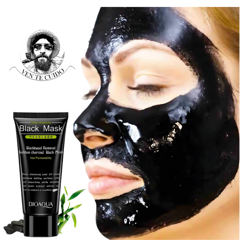 MASCARILLA NEGRA DE BAMBOO PARA PUNTOS NEGROS 100% NATURAL