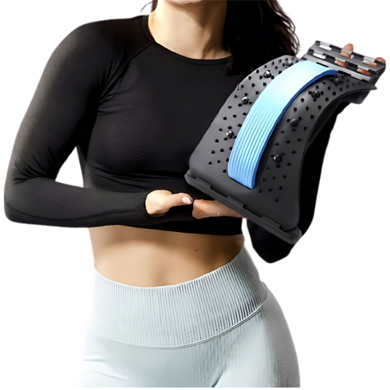SOPORTE LUMBAR PARA ESPALDA Y CUELLO FLEXIBILIDAD Y DESCOMPRESION