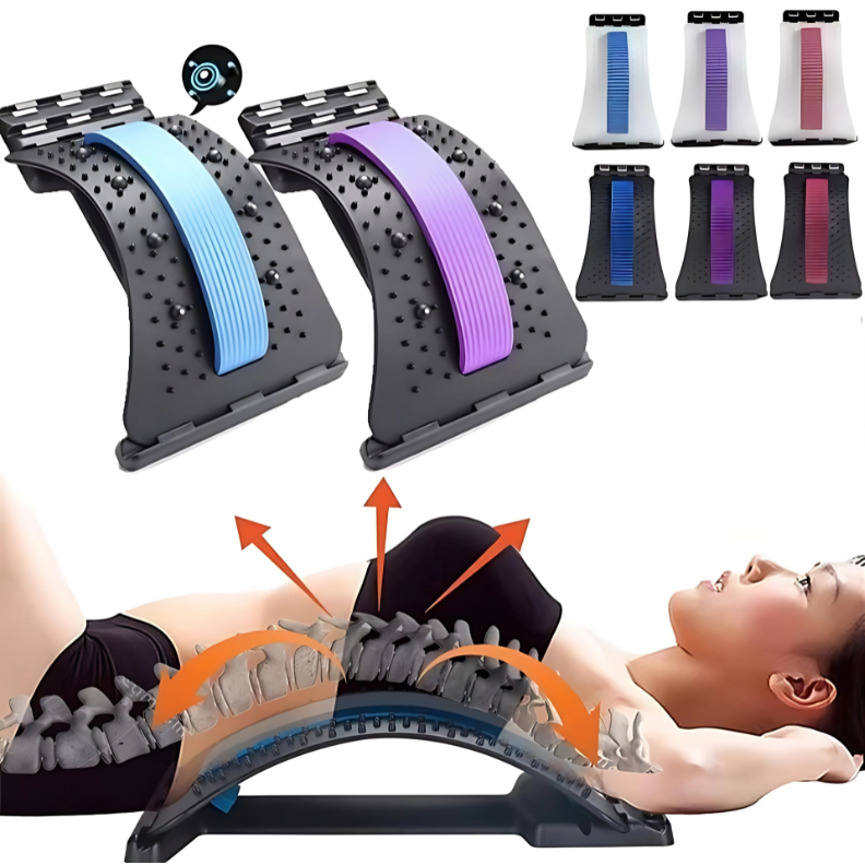 SOPORTE LUMBAR PARA ESPALDA Y CUELLO FLEXIBILIDAD Y DESCOMPRESION