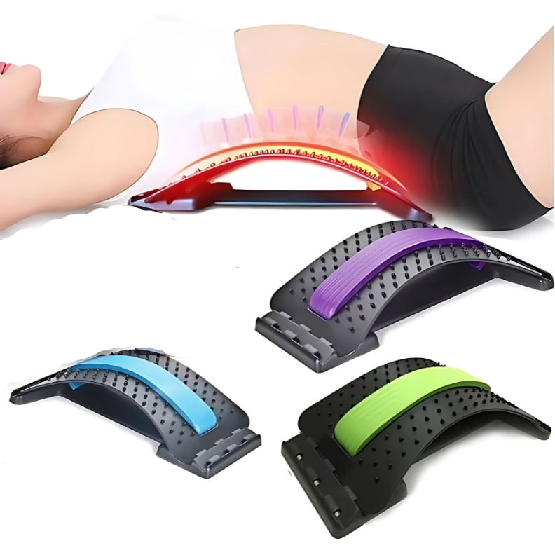 SOPORTE LUMBAR PARA ESPALDA Y CUELLO FLEXIBILIDAD Y DESCOMPRESION