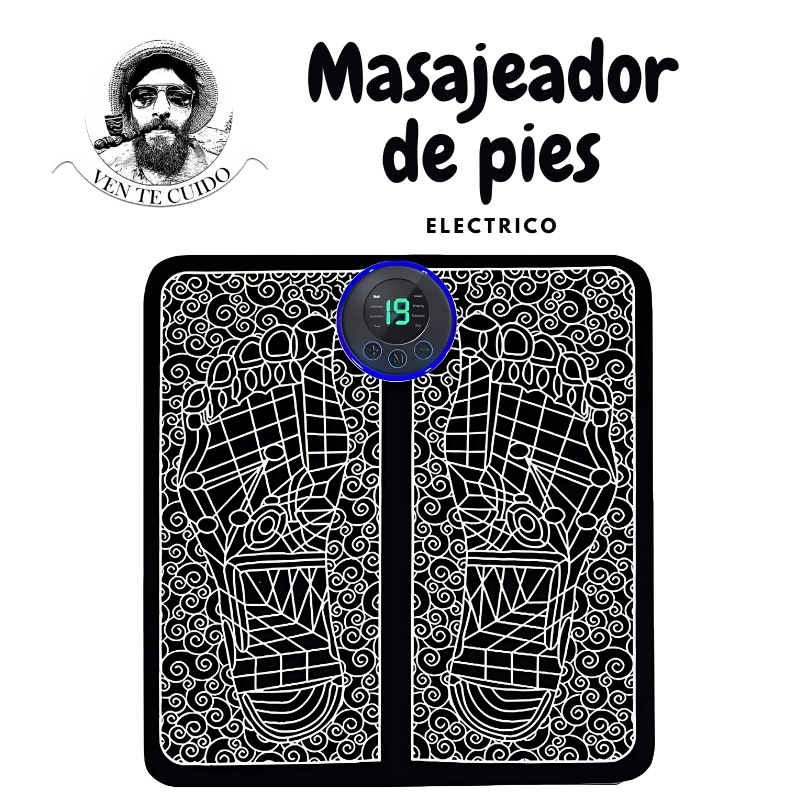 TAPETE MASAJEADOR DE PIES ELECTRICO INTELIGENTE DE 6 MODOS