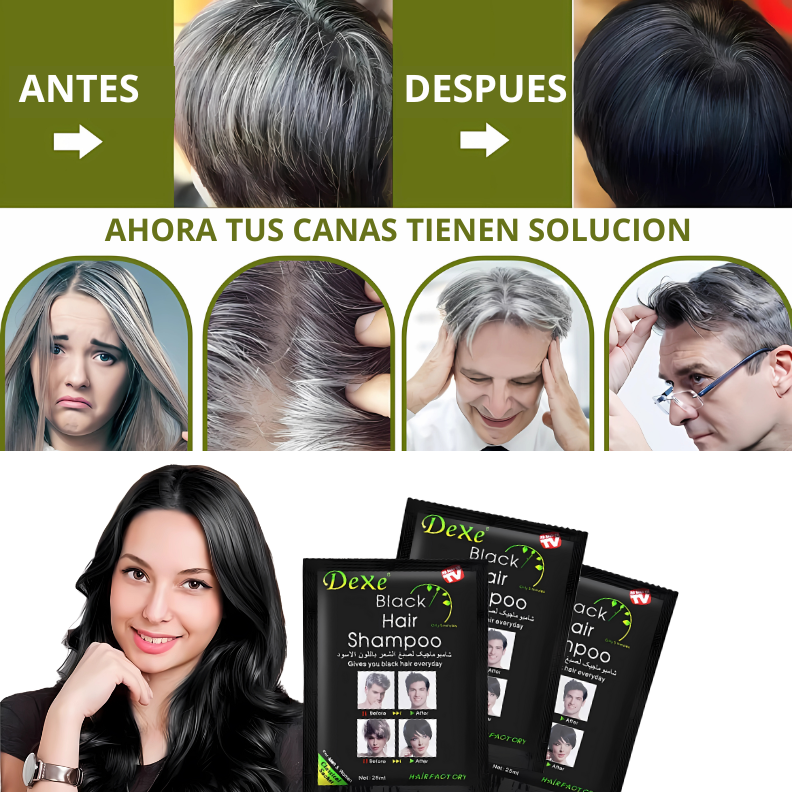 SHAMPOO CERO CANAS NEGRO INTENSO CAJA X 10 SOBRES