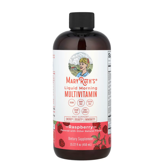 EL ORIGINAL MaryRuth's, Multivitamínico - Frambuesa, 450 ml (15,22 oz. Líq.) y de 887 ml (30 oz. Liq.) 🍓