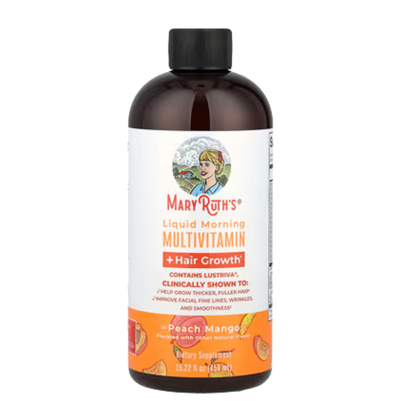 EL ORIGINAL MaryRuth's, Multivitamínico -Melocotón Mango, 450 ml (15,22 oz. Líq.) y de 887 ml (30 oz. Liq.) 🍑🥭
