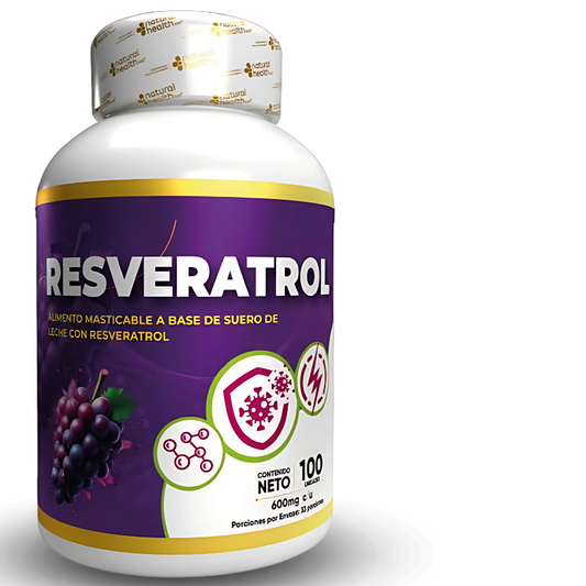 RESVERATROL PODEROSO 100 CAPSULAS 600 MG