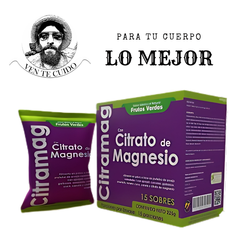 SUPER CITRATO DE MAGNESIO CAJA X 15 SOBRES PREMIUM
